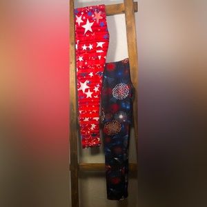 LuLaRoe All American Tween Leggings (Bundle of 2)- New